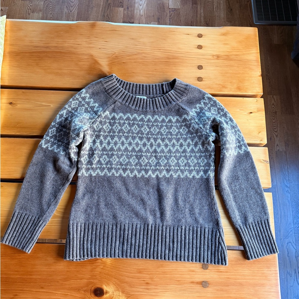 Royal Robbins Brown FairIsle Patterned Women's Sweater